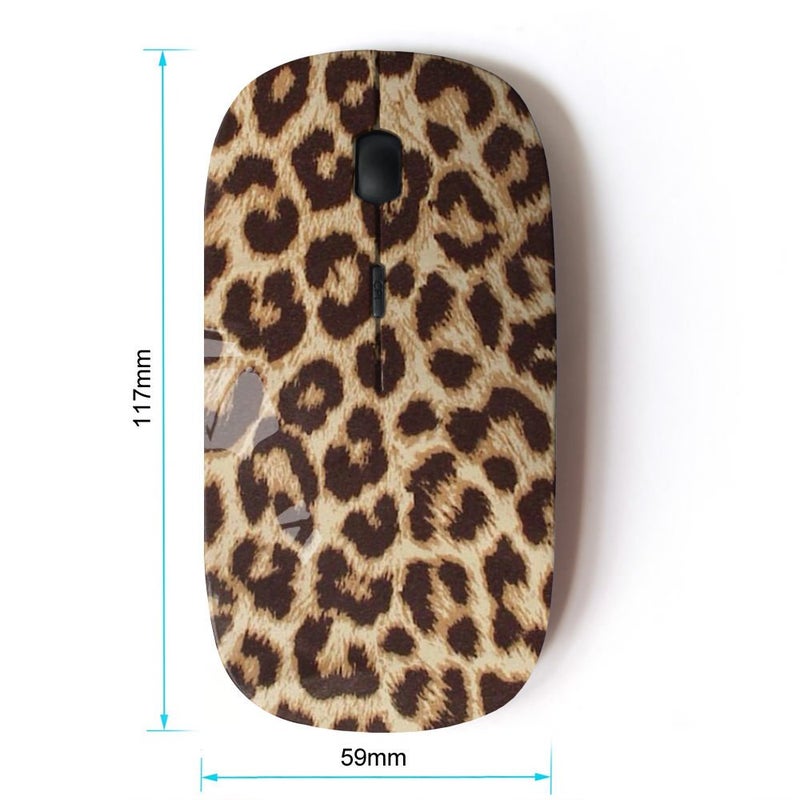 KOOLmouse [ Optical 2.4G Wireless Mouse [ Cheetah Golden Brown Animal Pattern ] - Image 2